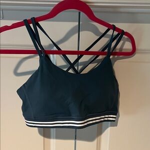 Strappy Dark Teal Sports Bra